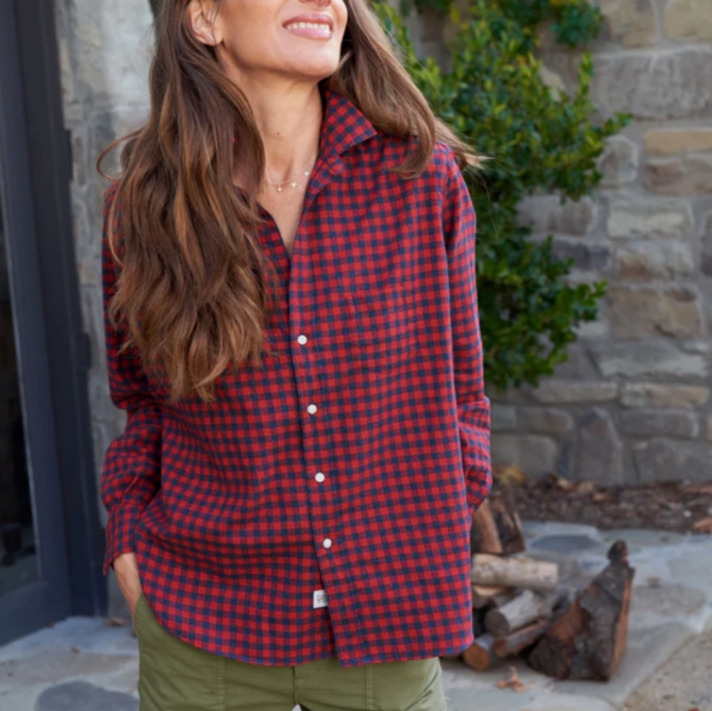 Frank & Eileen Relaxed Flannel Shirt Medium